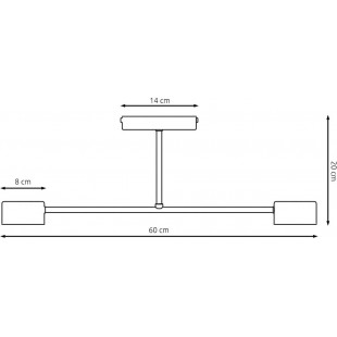 Lampa Sufitowa Halo II 60cm Biała Emibig | Nowoczesne Oświetlenie