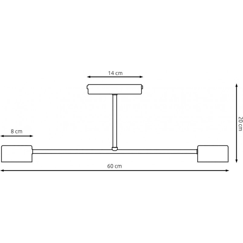 Lampa Sufitowa Halo II 60cm Biała Emibig | Nowoczesne Oświetlenie