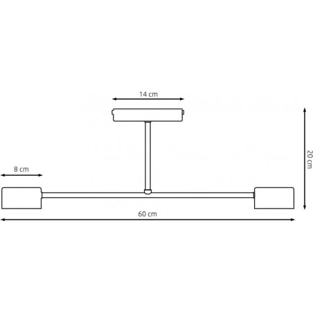 Lampa Sufitowa Halo II 60cm Biała Emibig | Nowoczesne Oświetlenie