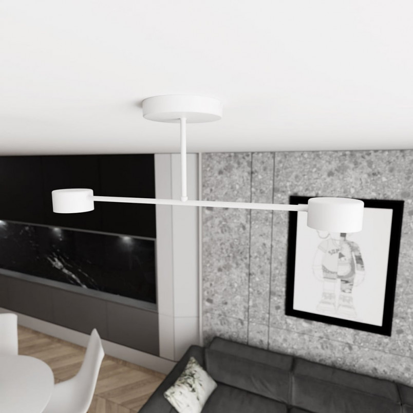 Lampa Sufitowa Halo II 60cm Biała Emibig | Nowoczesne Oświetlenie