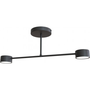 Lampa sufitowa podwójna Halo II 60cm czarna Emibig