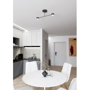 Lampa Sufitowa Czarna Emibig Halo II 60cm - Stylowe Oświetlenie