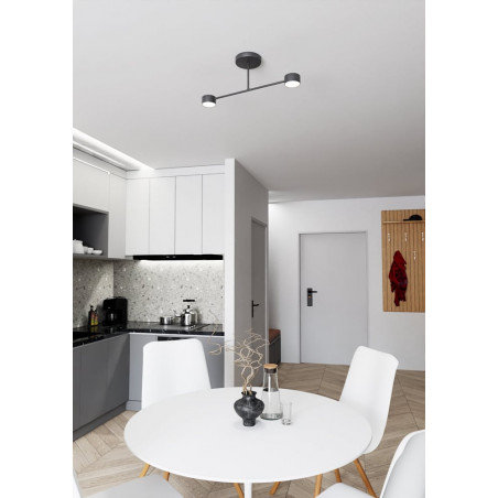 Lampa Sufitowa Czarna Emibig Halo II 60cm - Stylowe Oświetlenie