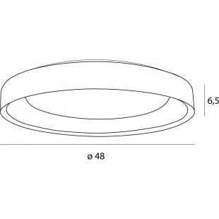 Plafon LED Tornado 48cm biały MaxLight - Oświetlenie