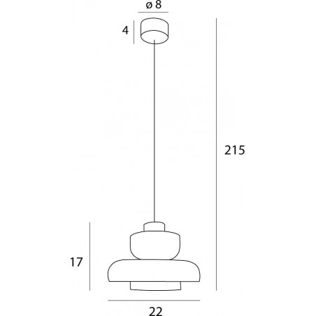 Lampa wisząca Signature LED - MaxLight | Szkło, Mosiądz