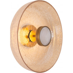Kinkiet Signature LED - Bursztynowy, Mosiężny | MaxLight