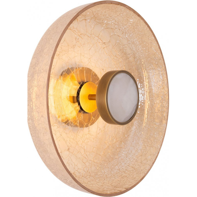 Kinkiet Signature LED - Bursztynowy, Mosiężny | MaxLight