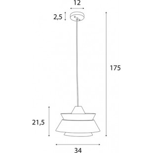 Lampa Wisząca Drewniana Kioto | MaxLight - Skandynawski Design