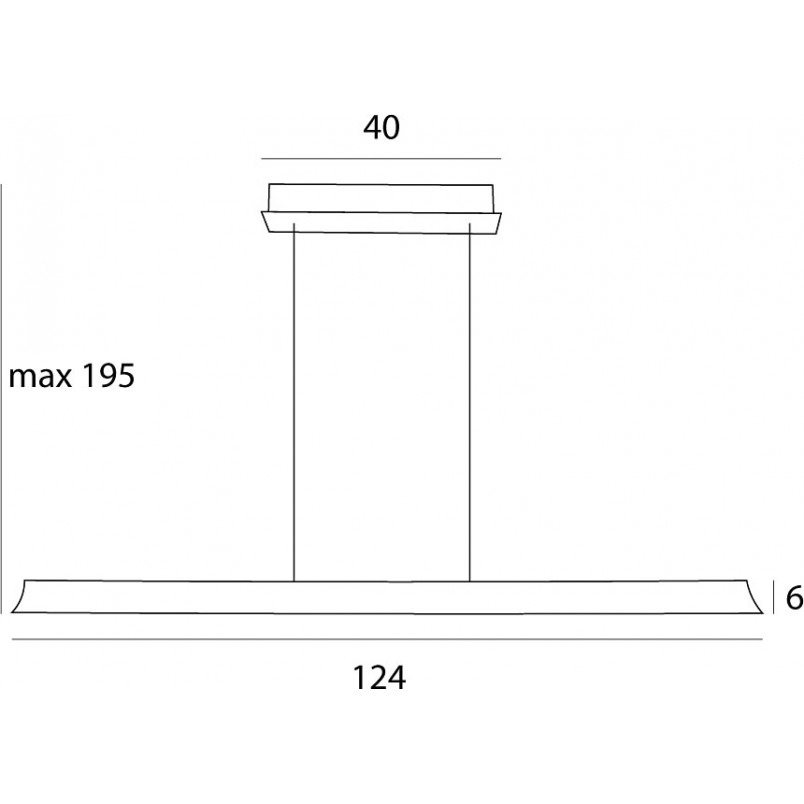 Lampa wisząca LED Jo-Jo Simple 124cm - MaxLight | Nowoczesny Design