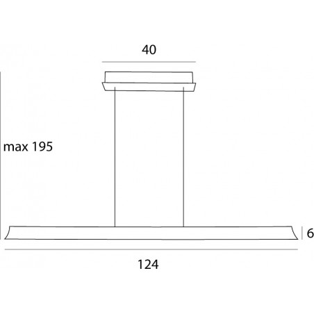 Lampa wisząca LED Jo-Jo Simple 124cm - MaxLight | Nowoczesny Design