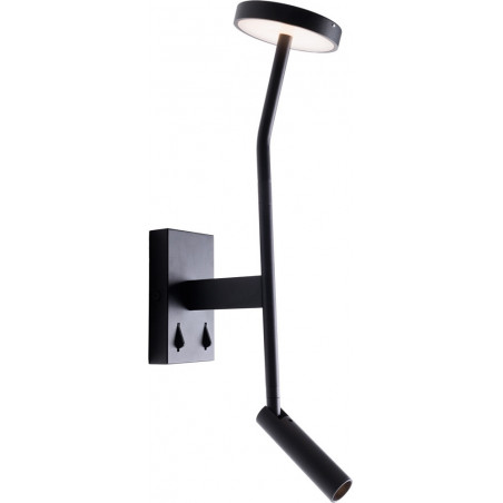 Kinkiet Ibiza LED czarny MaxLight - Lampa do czytania