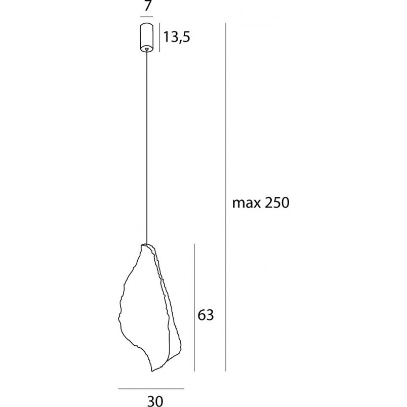 Lampa wisząca Japandi Concha biała MaxLight | Sklep z lampami