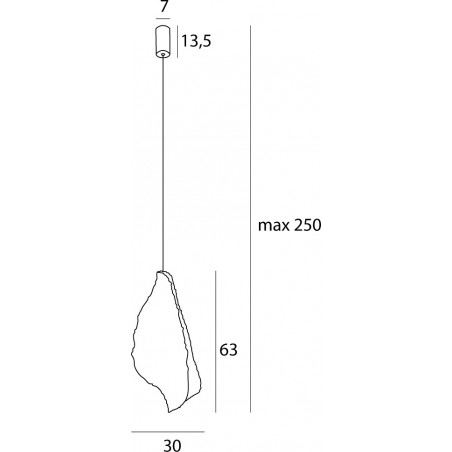 Lampa wisząca Japandi Concha biała MaxLight | Sklep z lampami