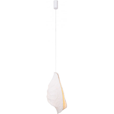 Lampa wisząca Japandi Concha biała MaxLight | Sklep z lampami