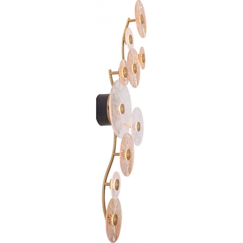 Kinkiet Allure LED - Złoty, Szklany - MaxLight | Oświetlenie