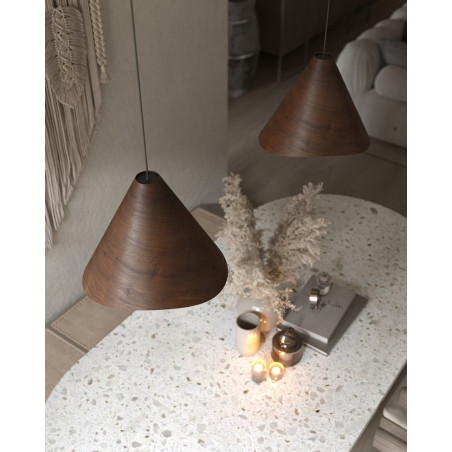 Lampa Wisząca Sakura | Drewno, Skandynawski Styl | MaxLight