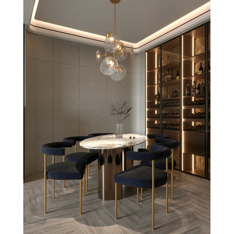 Lampa Sufitowa Allure LED Złota - MaxLight | Elegancki Design