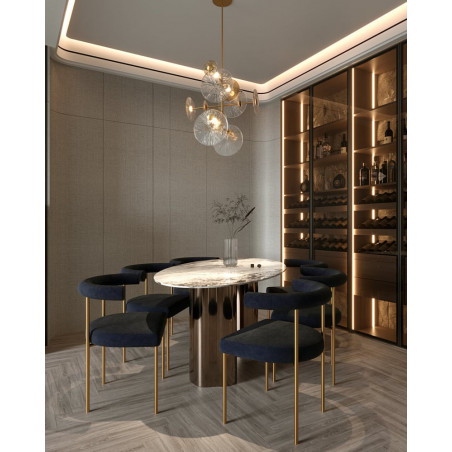 Lampa Sufitowa Allure LED Złota - MaxLight | Elegancki Design