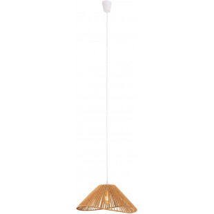 Lampa wisząca boho Amalfii | Brązowa, pleciona | MaxLight