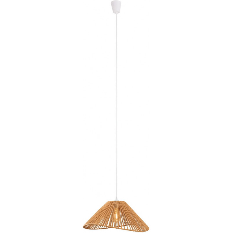 Lampa wisząca boho Amalfii | Brązowa, pleciona | MaxLight