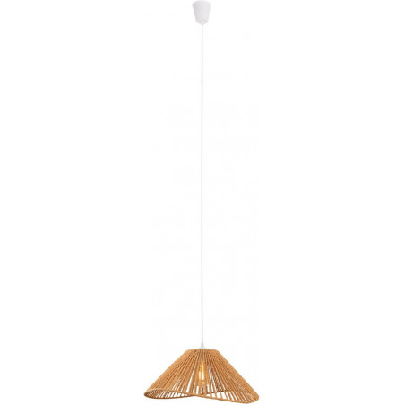 Lampa wisząca boho Amalfii | Brązowa, pleciona | MaxLight