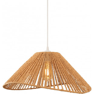 Lampa wisząca boho Amalfii | Brązowa, pleciona | MaxLight