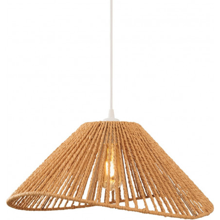 Lampa wisząca boho Amalfii | Brązowa, pleciona | MaxLight