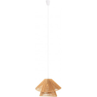 Lampa wisząca boho Amalfii II | MaxLight - Brązowa, pleciona