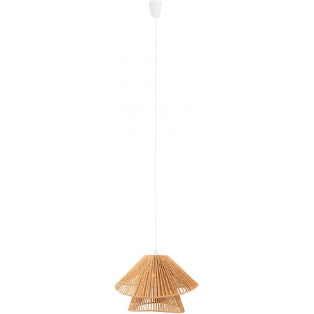 Lampa wisząca boho Amalfii II | MaxLight - Brązowa, pleciona