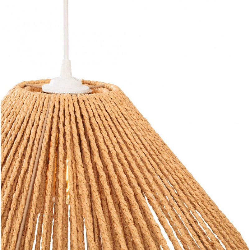 Lampa wisząca boho Amalfii II | MaxLight - Brązowa, pleciona