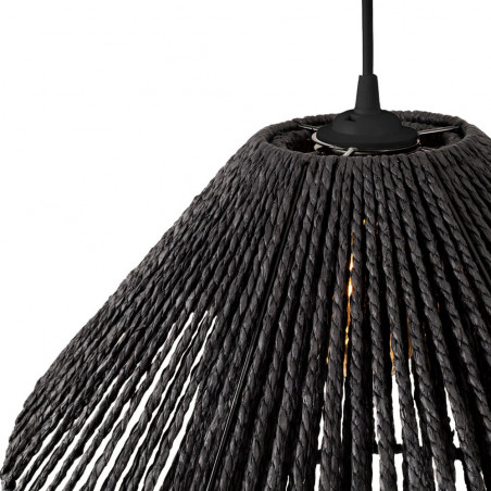 Lampa wisząca boho Amalfii II | MaxLight - czarna, pleciona