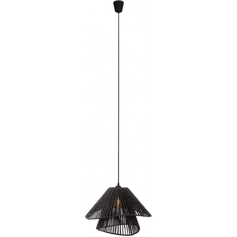 Lampa wisząca boho Amalfii II | MaxLight - czarna, pleciona
