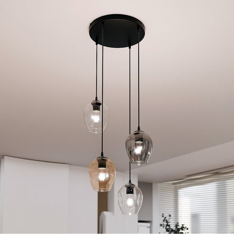 Lampa wisząca szklana Istar IV - Emibig | Nowoczesny Design