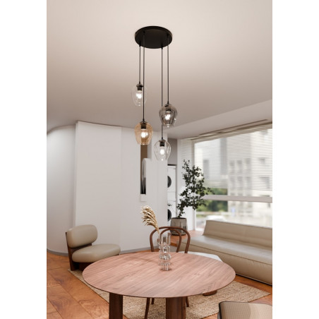 Lampa wisząca szklana Istar IV - Emibig | Nowoczesny Design