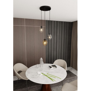 Lampa wisząca Istar III Emibig - Szklana, kolorowa, 40cm