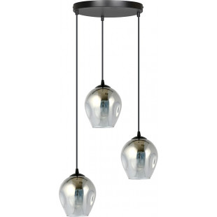 Lampa Wisząca Istar III Emibig | Szklana, Czarno-Grafitowa - Kup Teraz!