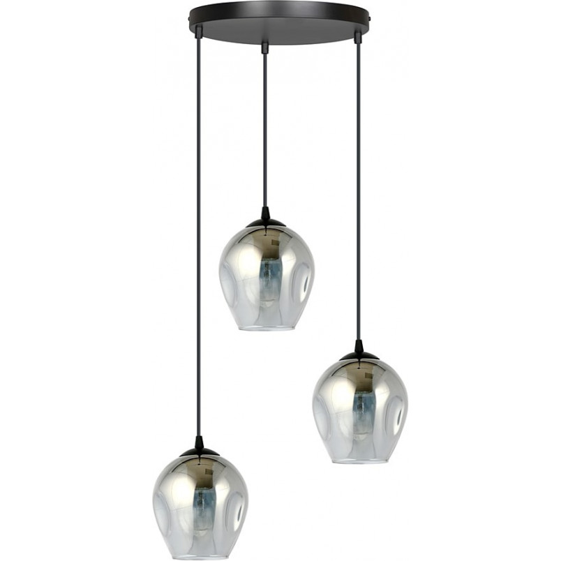Lampa Wisząca Istar III Emibig | Szklana, Czarno-Grafitowa - Kup Teraz!