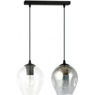 Lampa wisząca Istar II - szkło, grafit | Emibig