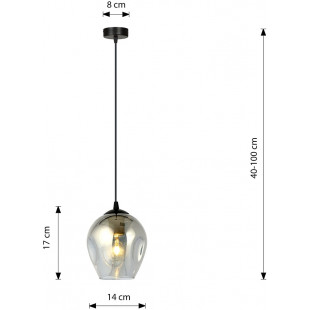 Lampa Wisząca Szklana Istar 14cm | Emibig - Elegancki Design
