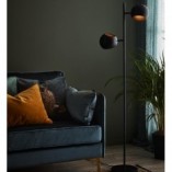 Lampa podłogowa podwójna Edgar czarna - Markslojd | Skandynawski Design