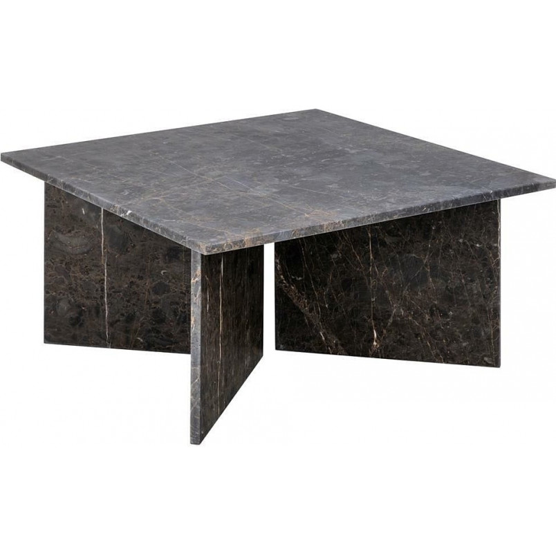 Stolik kawowy Actona Vega | Marmur, 90x90cm | Brązowy