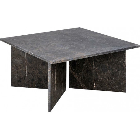 Stolik kawowy Actona Vega | Marmur, 90x90cm | Brązowy