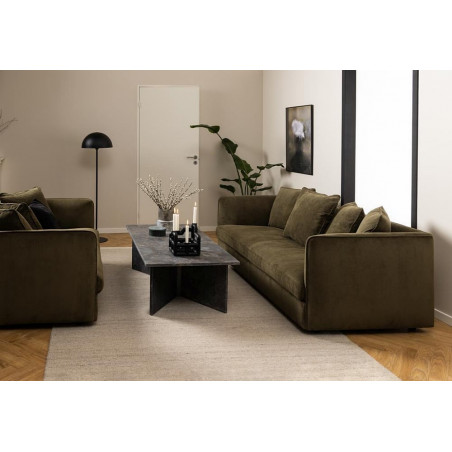 Stolik kawowy Actona Vega: Brązowy marmur, 140x70cm | Luksusowy design