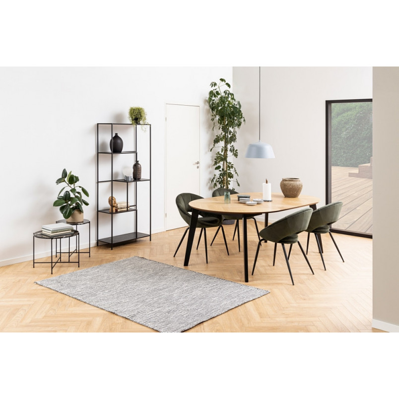 Stolik okrągły Actona Avila - Czarny marmur | Elegancki stolik kawowy