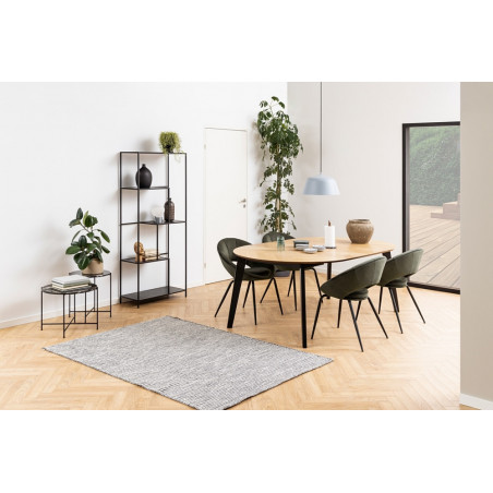 Stolik okrągły Actona Avila - Czarny marmur | Elegancki stolik kawowy