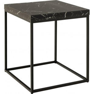 Stolik kwadratowy Barossa 40x40cm czarny marmur / czarny Actona