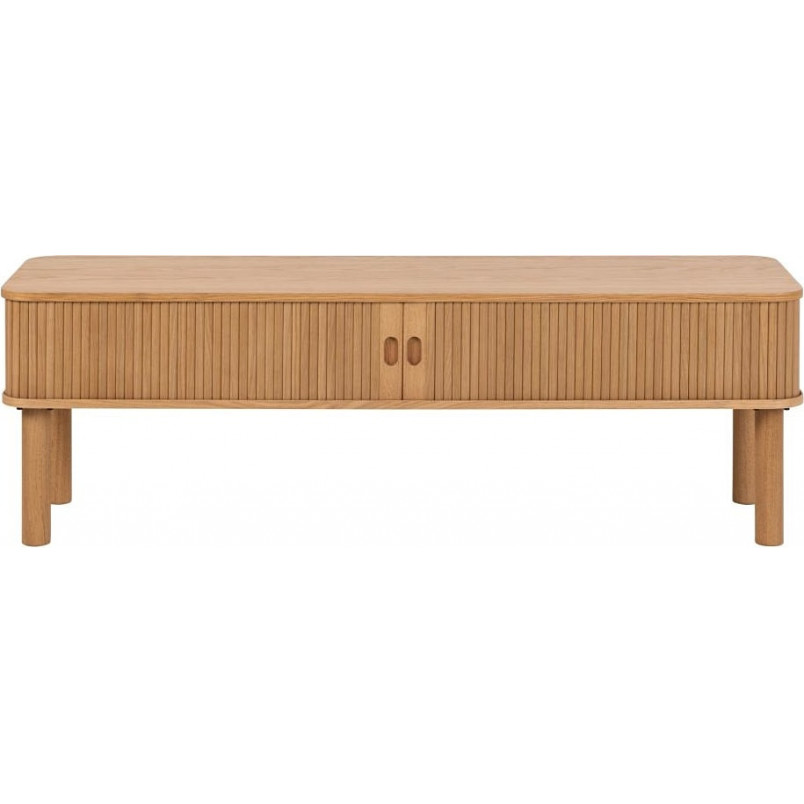 Szafka RTV Langley Actona | Fornirowana, 140x40cm, Dąb Actona