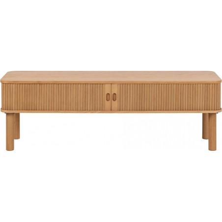 Szafka RTV Langley Actona | Fornirowana, 140x40cm, Dąb Actona