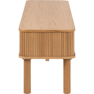 Szafka RTV Langley Actona | Fornirowana, 140x40cm, Dąb Actona