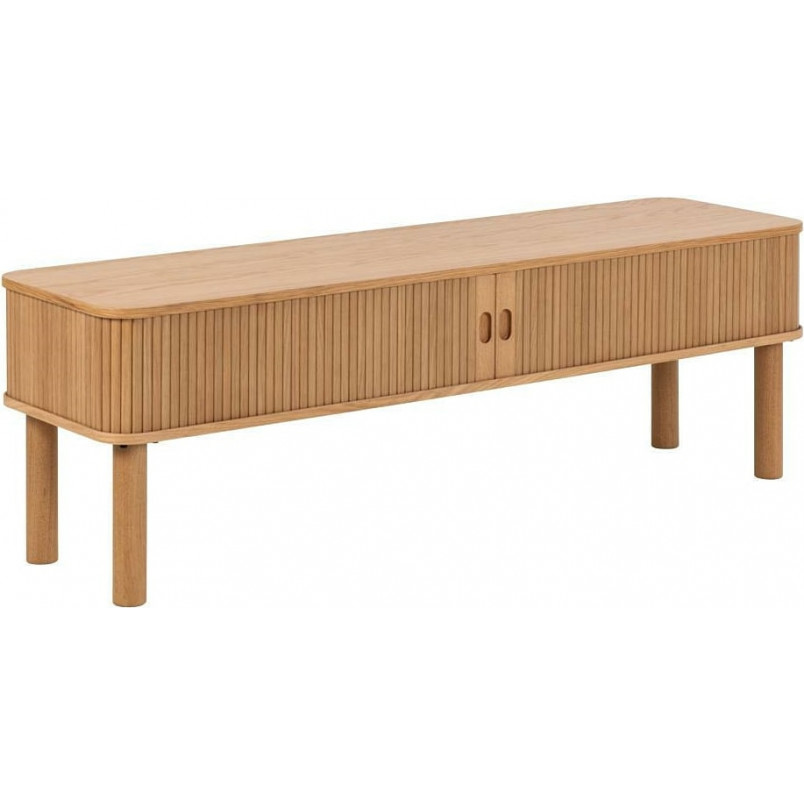 Szafka RTV Langley Actona | Fornirowana, 140x40cm, Dąb Actona